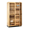 36"W Tall Glass Door Cabinet