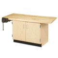Forum Fixed Two-Station Wood Workbench