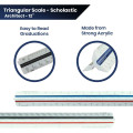12" Scholastic Color-Coded Architect Scale