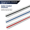 12" Scholastic Color-Coded Engineer Scale