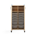 Whiffle Large Mobile Storage with Totes