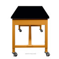 Fab-Lab Adjustable-Height Workbench with Phenolic Worksurface