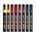 8-Color Paint Marker Set - PC-5M Medium - Dark Colors