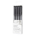 Multiliner Black 4-Pen Set - FINE