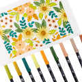 Dual Brush 10-Pen Set - Seventies