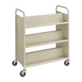 Steel 6-Shelf Shelf Double-Sided Book Cart