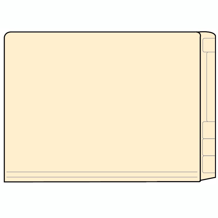 Half File Folder Jeter Mini Half File Folders 9.5″ x 6″ | 11pt End Tab