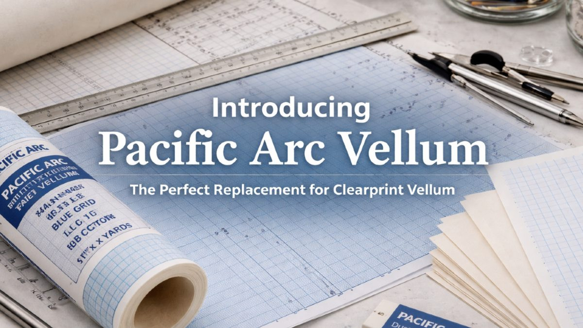 Clearprint Gridded Vellum Rolls Discontinued? Pacific Arc Vellum Is the Best Replacement