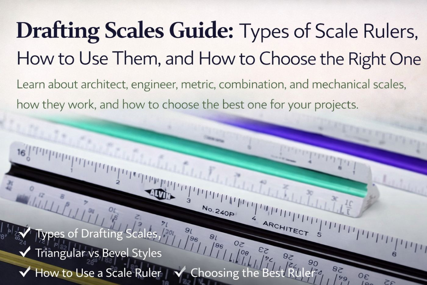 Drafting Scales Guide: Types of Scale Rulers, How to Use Them, and How to Choose the Right One