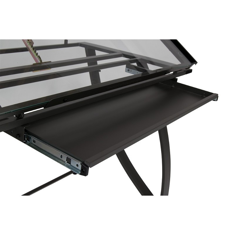 Studio Designs Futura Luxe ブラックメタル製図台 Futura Luxe Drawing and Craft Table - DEW Drafting Supplies