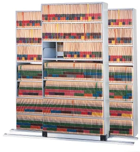 High Density Mobile Medical Shelving– Letter & Legal End-Tab Filing