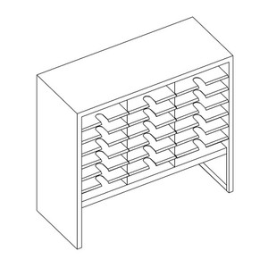 21 Comp. Mailflow Elevated Closed Back Mail Sorter