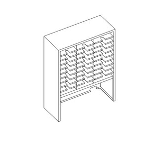 30 Comp. Mailflow Elevated Closed Back Mail Sorter-1765601909
