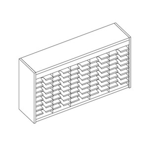 45 Comp. Mailflow Open Back Mail Sorter