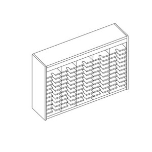 55 Comp. Mailflow Open Back Mail Sorter