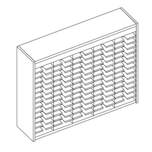 70 Comp. Mailflow Open Back Mail Sorter