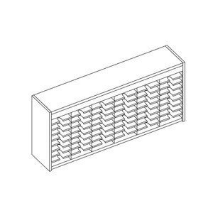 54 Comp. Mailflow Open Back Mail Sorter