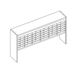 36 Comp. Mailflow Elevated Open Back Mail Sorter-1765602437