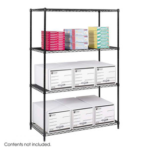 Industrial Wire Shelving - Starter Unit - 48"W x 24"D x 72"H