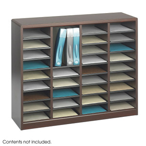 36 Comp. EZ Stor Wood Literature Organizer