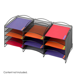 12 Comp. Onyx  Literature Organizer