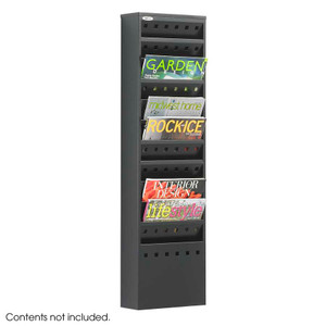 11 Pocket Steel Magazine Rack