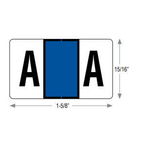 GBS Series 2500 End Tab Alpha Labels - Book/Refills