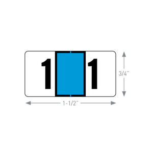 GBS 3000 Series Mini Numeric Labels - Jeter Match - Rolls