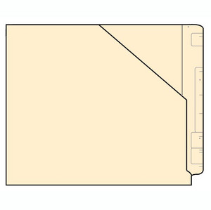 Standard Cut-Away Pocket File Folder - Letter Sized