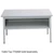 EZ-Sort Mailroom Furniture Base Table with Shelf (NO TOP)