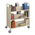 Steel 6-Shelf Shelf Double-Sided Book Cart