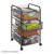 Onyx Mesh File Cart with 4 Drawers