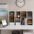 36 Comp. Wood Adjustable-Compartment Literature Organizer on Table