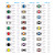 5800 Series End Tab Alpha Labels - Book & Refills