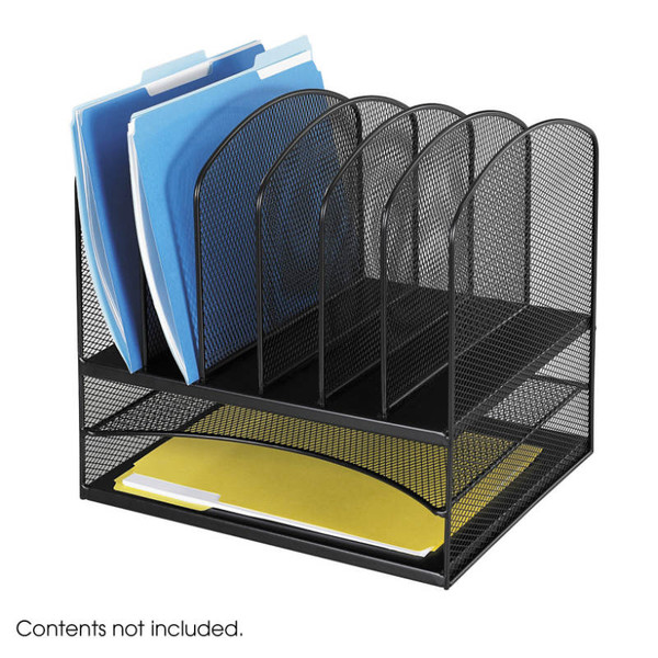 Onyx Desk Organizer 2 Horizontal - 6 Upright