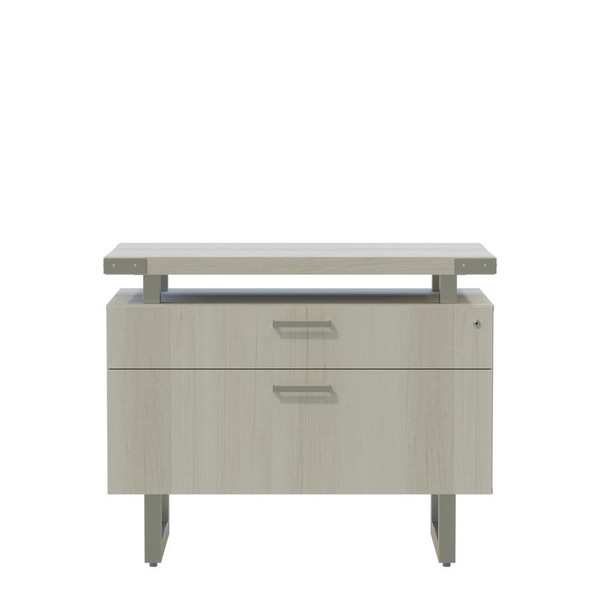 Mirella 36"W Lateral File in White Ash