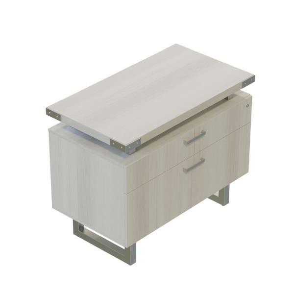 Mirella 36"W Lateral File in White Ash