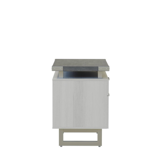 Mirella 36"W Lateral File in Stone Gray