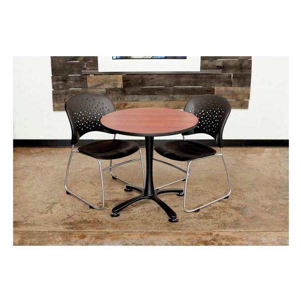 Reve Guest Chairs Sled Base Round Back (Qty. 2)