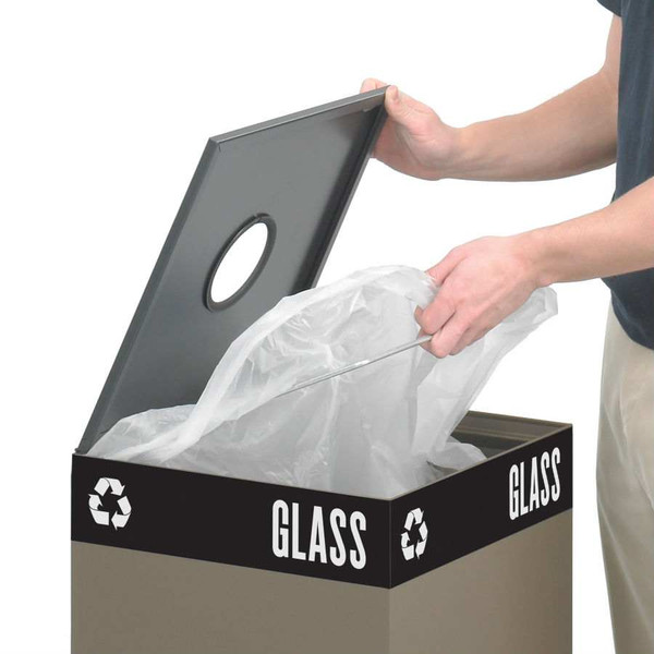 Public Square 25 Gallon Recycling Receptacle