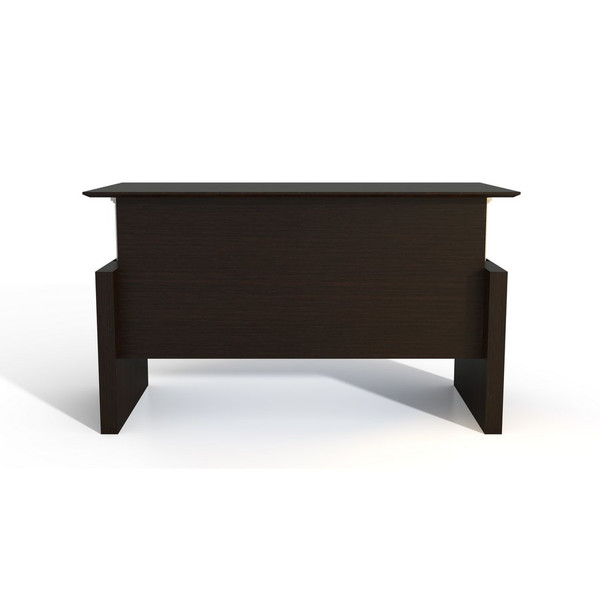 Medina Height-Adjustable Straight Front Desk in Mocha