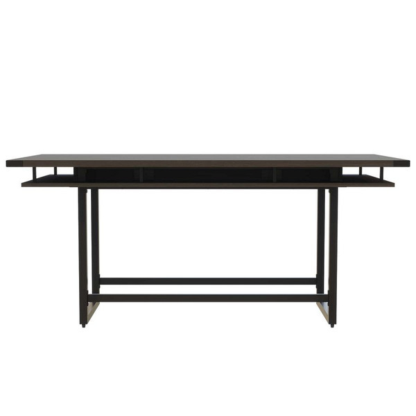 Mirella 8' Standing Height Conference Table in Southern Tobacco