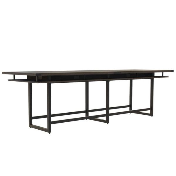 Mirella 12' Standing Height Conference Table in Southern Tobacco
