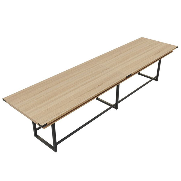 Mirella 16' Standing Height Conference Table in Sand Dune