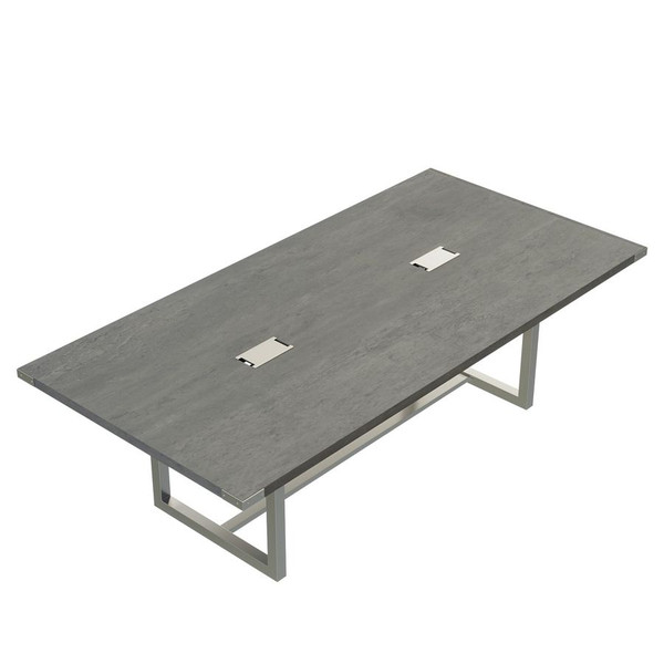 Mirella 8' Conference Table in Stone Gray