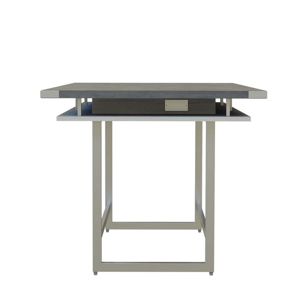 Mirella 8' Standing Height Conference Table in Stone Gray