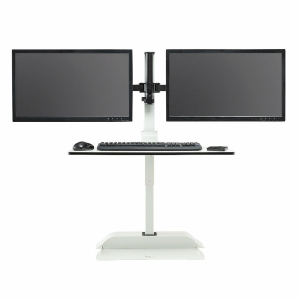 Soar Electric Sit/Stand Desktop - Dual Monitor Arm