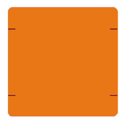 Series 1635 Index Label - Orange