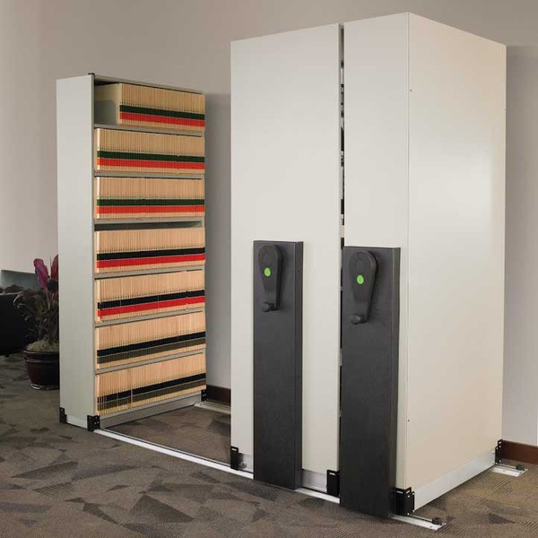 Mobile Lite High Density Medical Shelving System – Legal Size