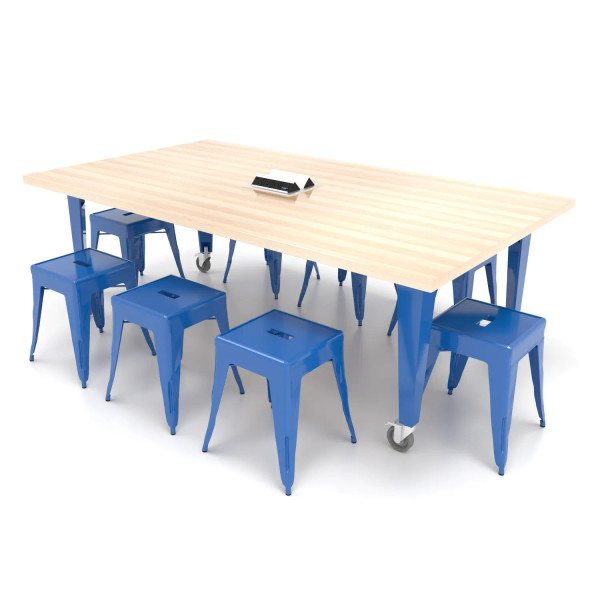IDEA Island Butcher Block Table
